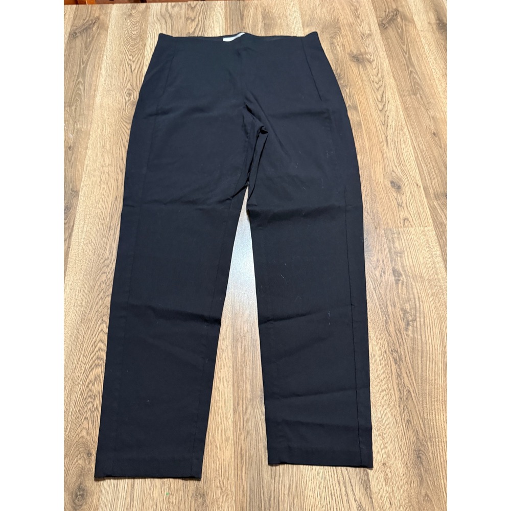 Croft & Barrow Pants Womens Size 14 Black Pants Pull On Elastic Waist Straight